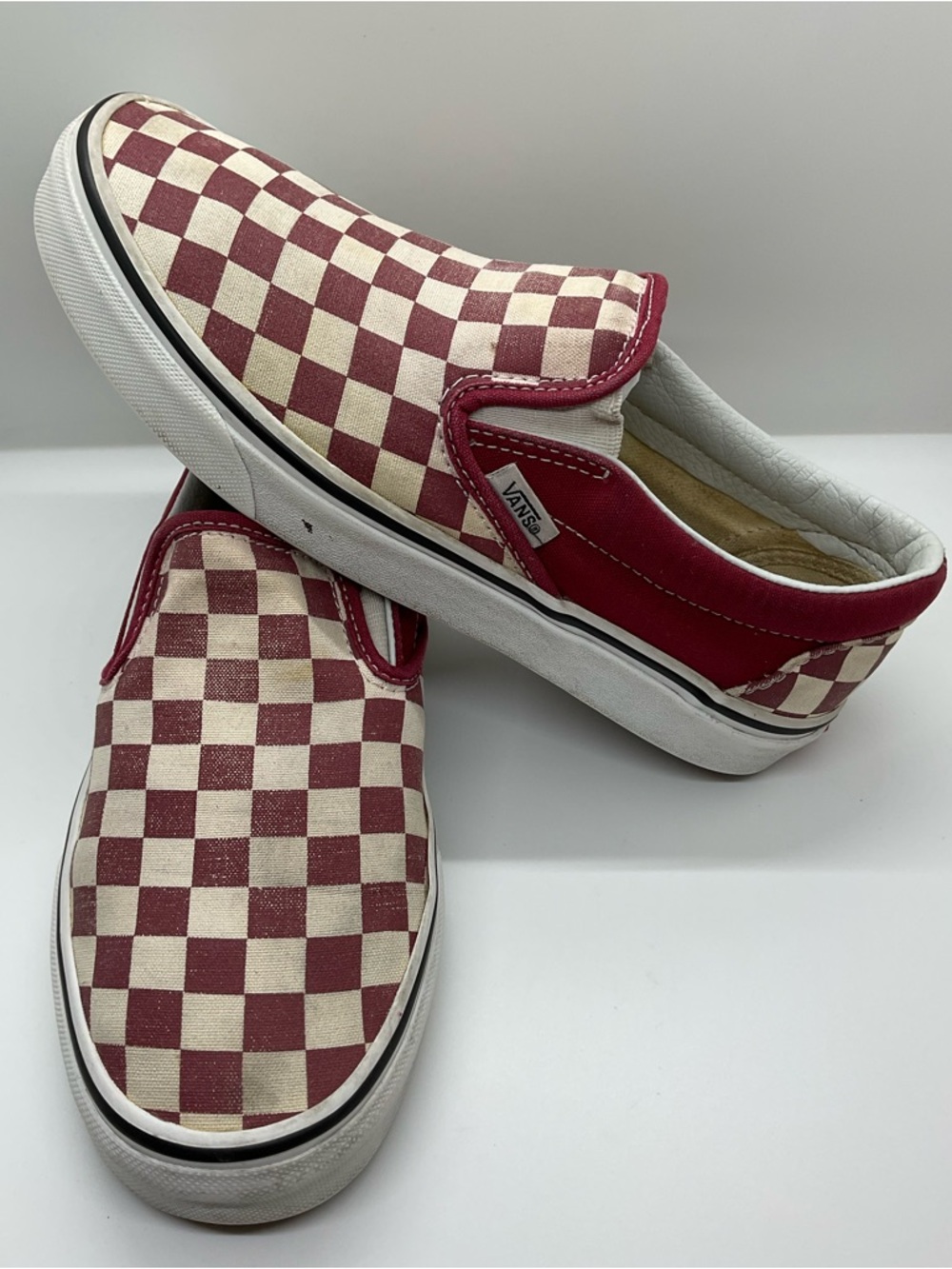 🦊VANS Classic Slip-On Checkerboard Shoe MENS 6, WOMENS 7.5 Port Royale